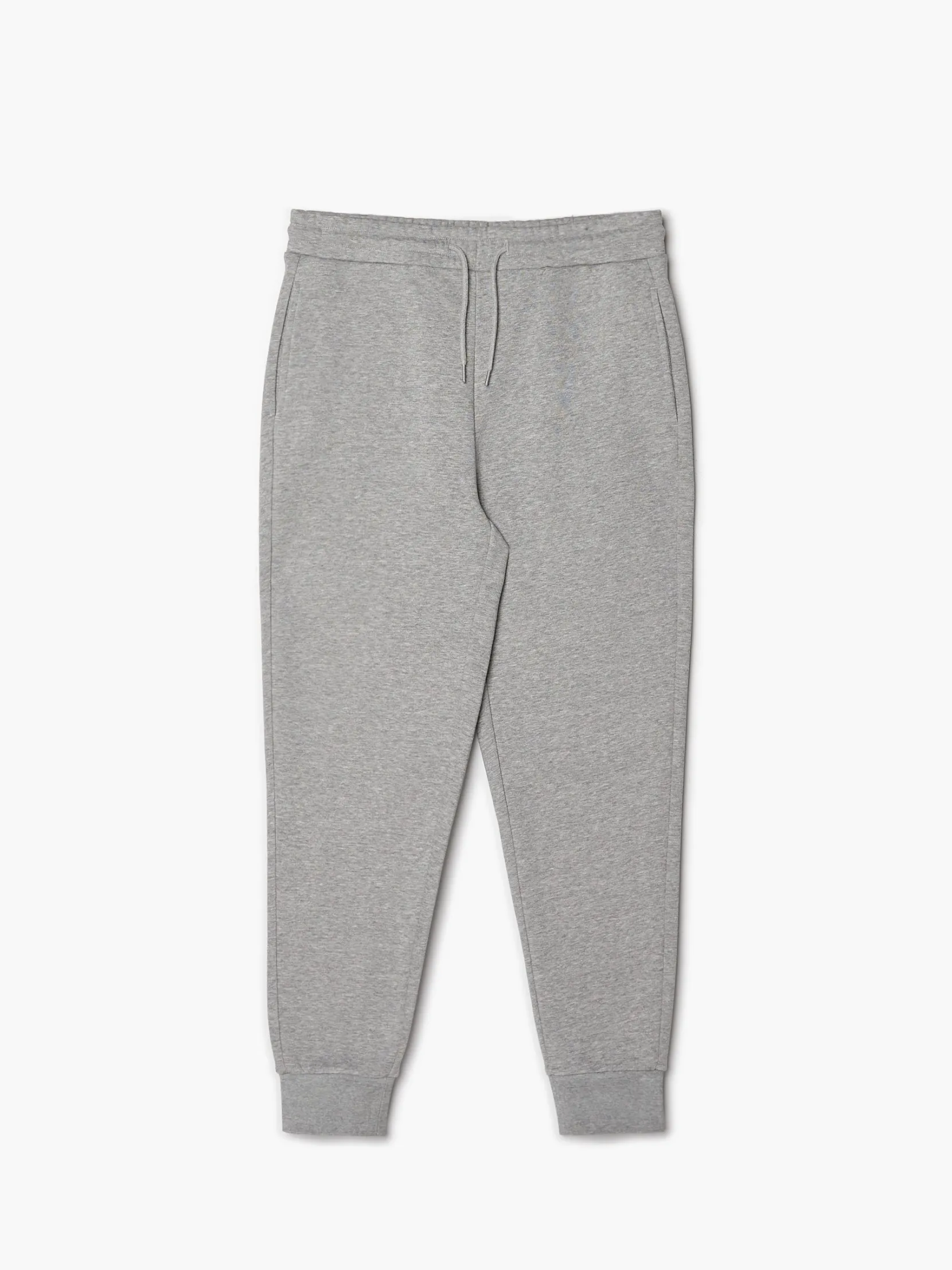 Outlet Gładkie szare joggery regular Spodnie|Sety