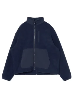 Clearance Granatowa bluza sherpa Bluzy