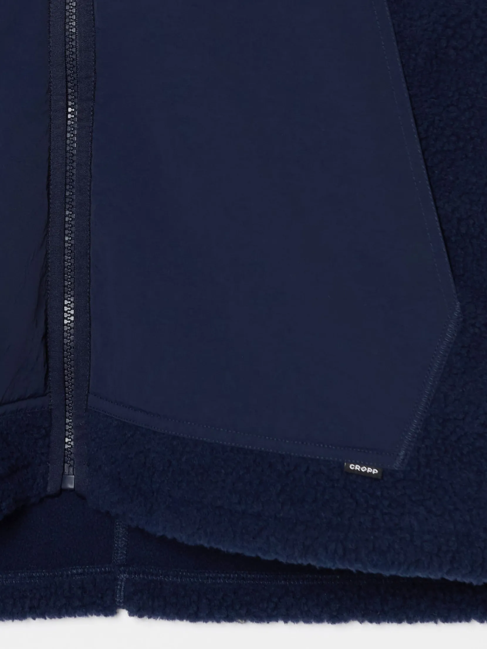 Clearance Granatowa bluza sherpa Bluzy
