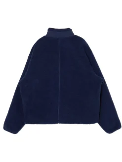 Clearance Granatowa bluza sherpa Bluzy