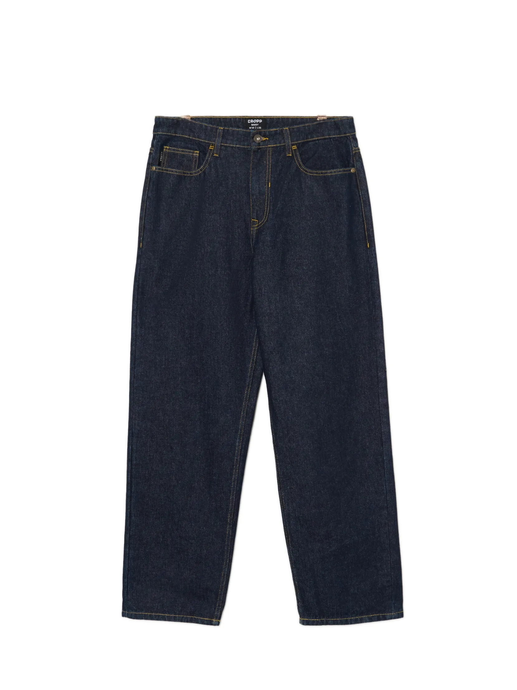 Hot Granatowe jeansy baggy Jeansy|Baggy