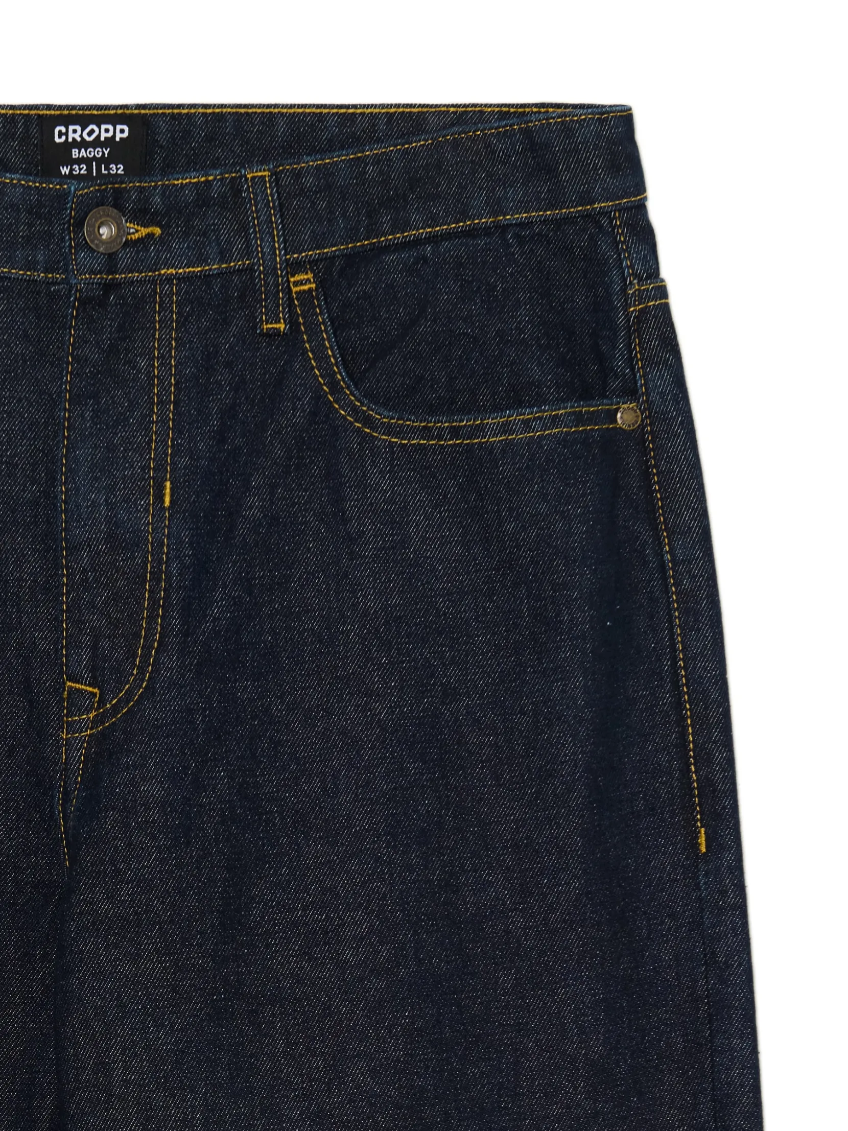 Hot Granatowe jeansy baggy Jeansy|Baggy