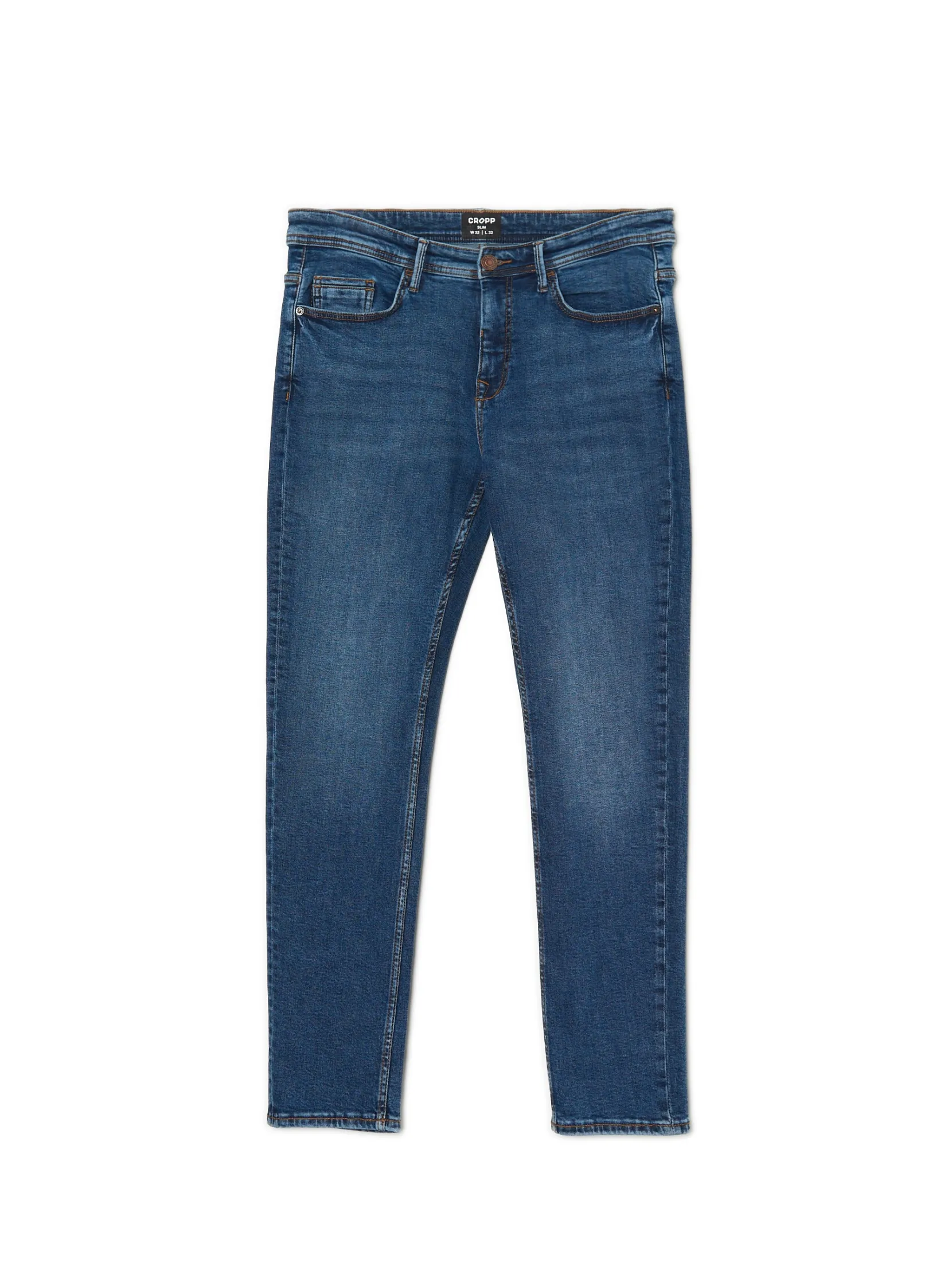 Sale Granatowe jeansy slim Jeansy