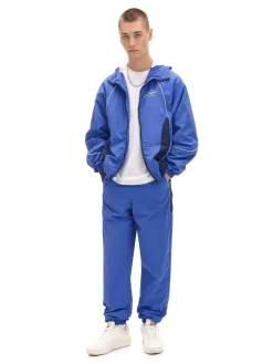 Fashion Granatowe spodnie joggery basic Spodnie|Sety