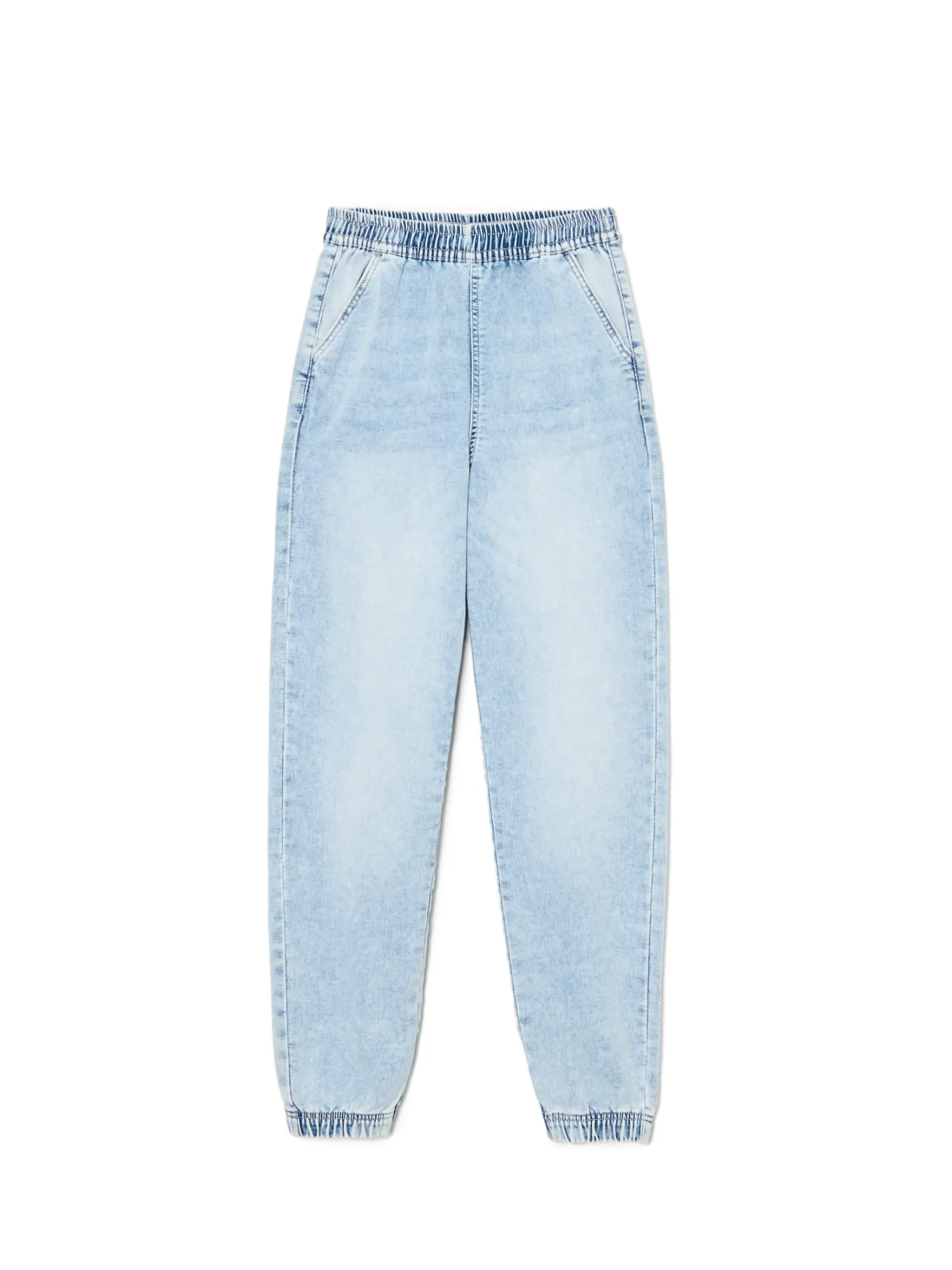 Best Jasne jeansowe joggery Jeansy