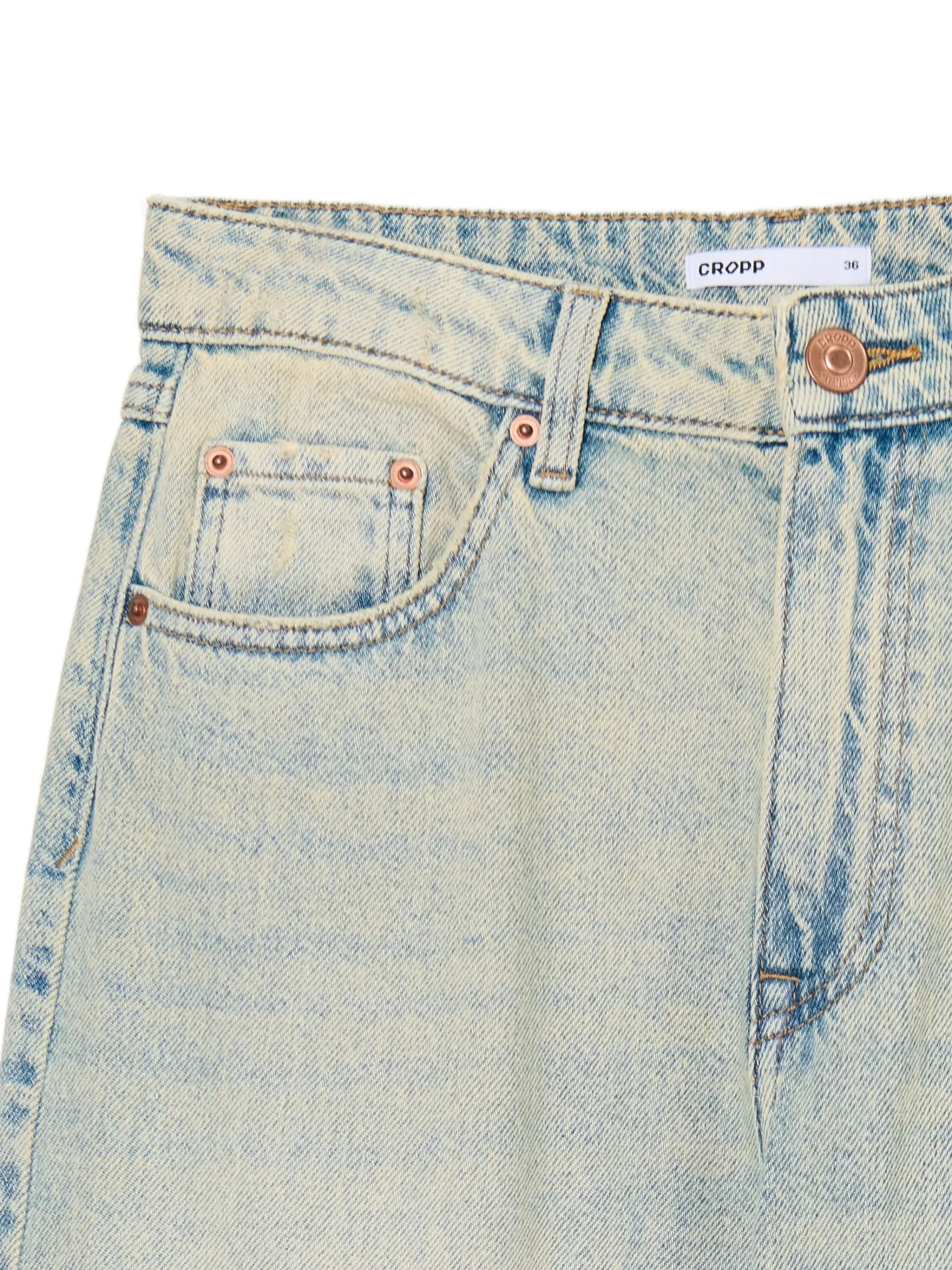 Hot Jasne jeansy baggy Jeansy