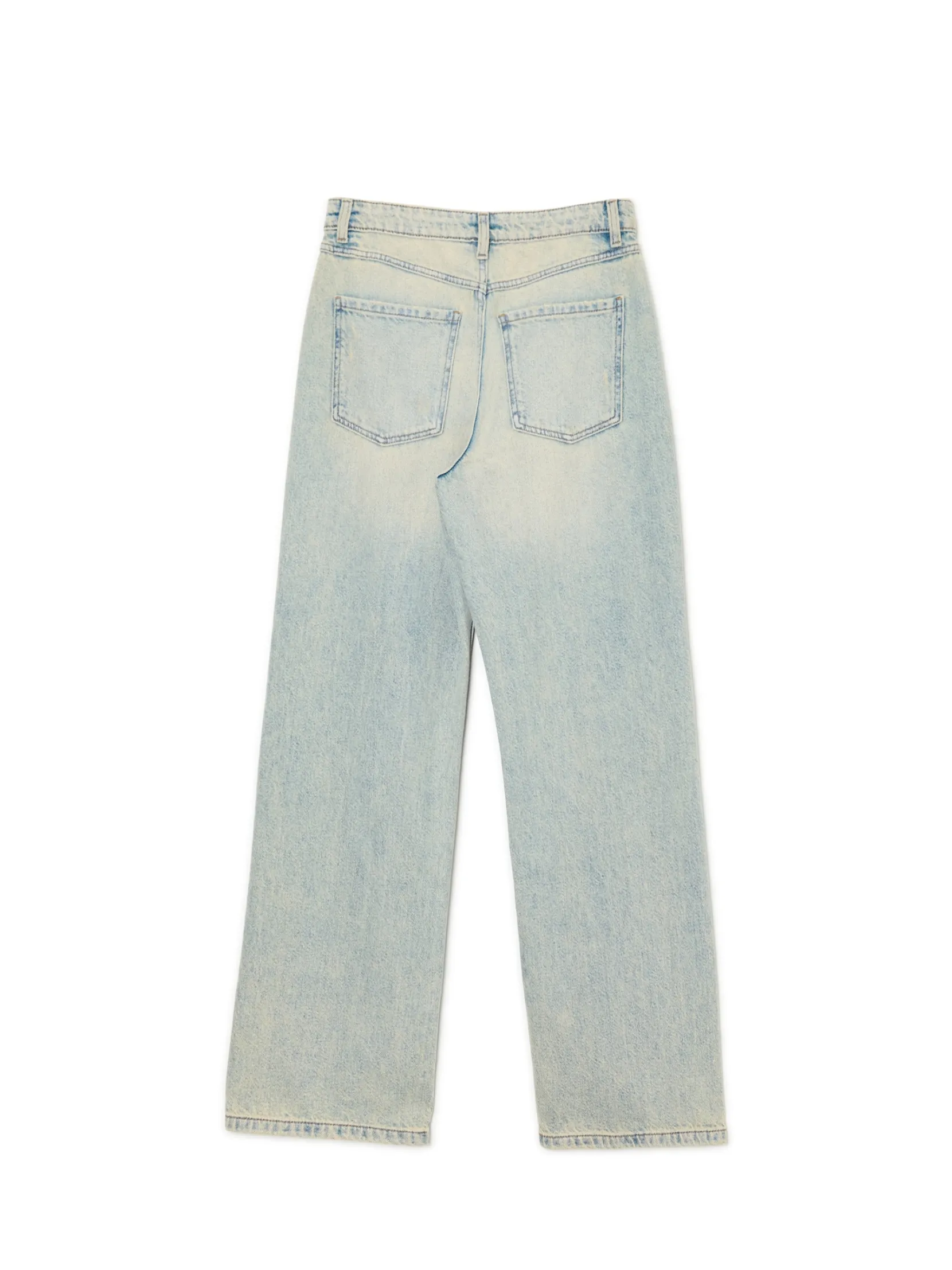 Hot Jasne jeansy baggy Jeansy