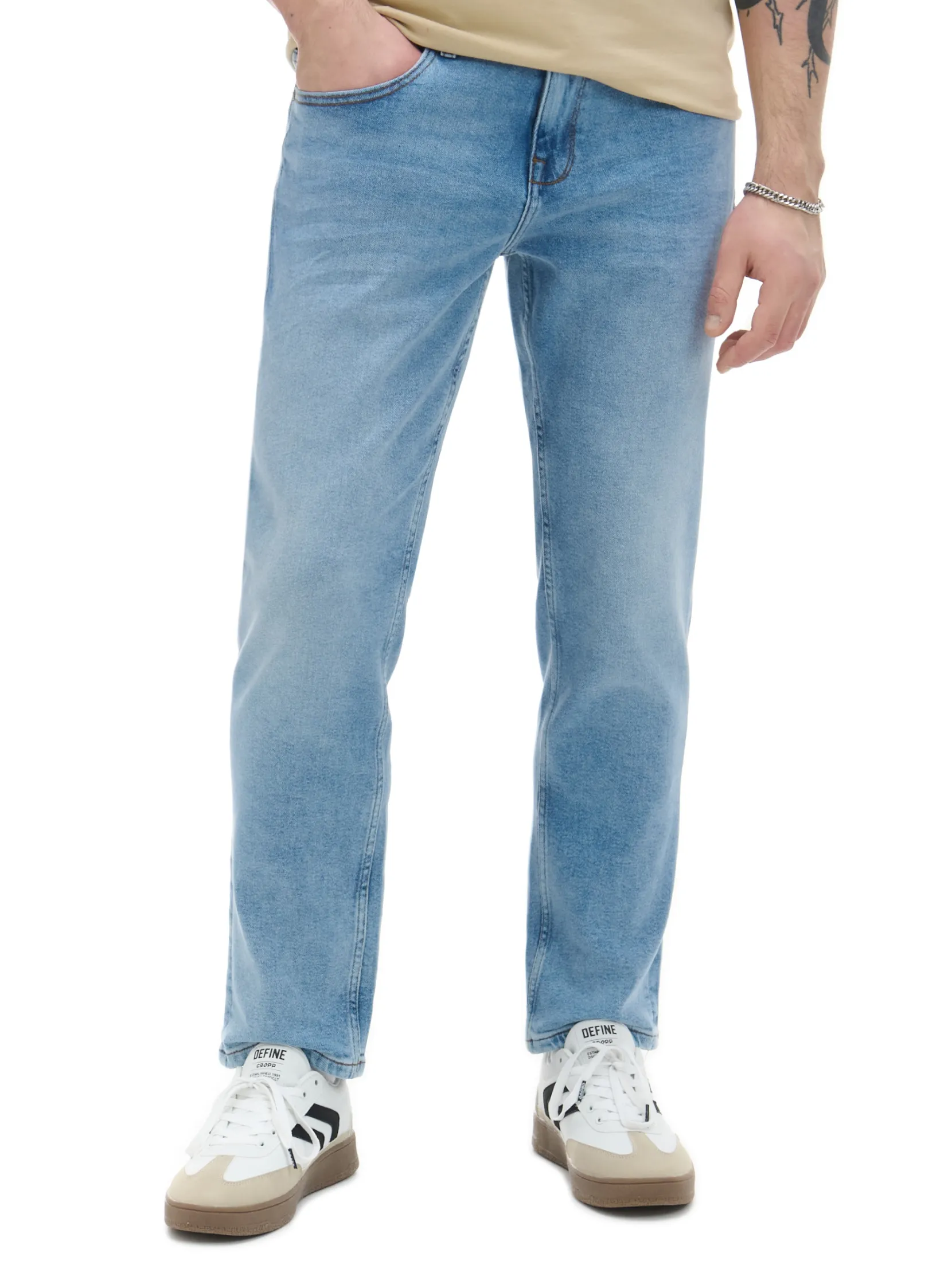 Hot Jasne jeansy comfort Jeansy