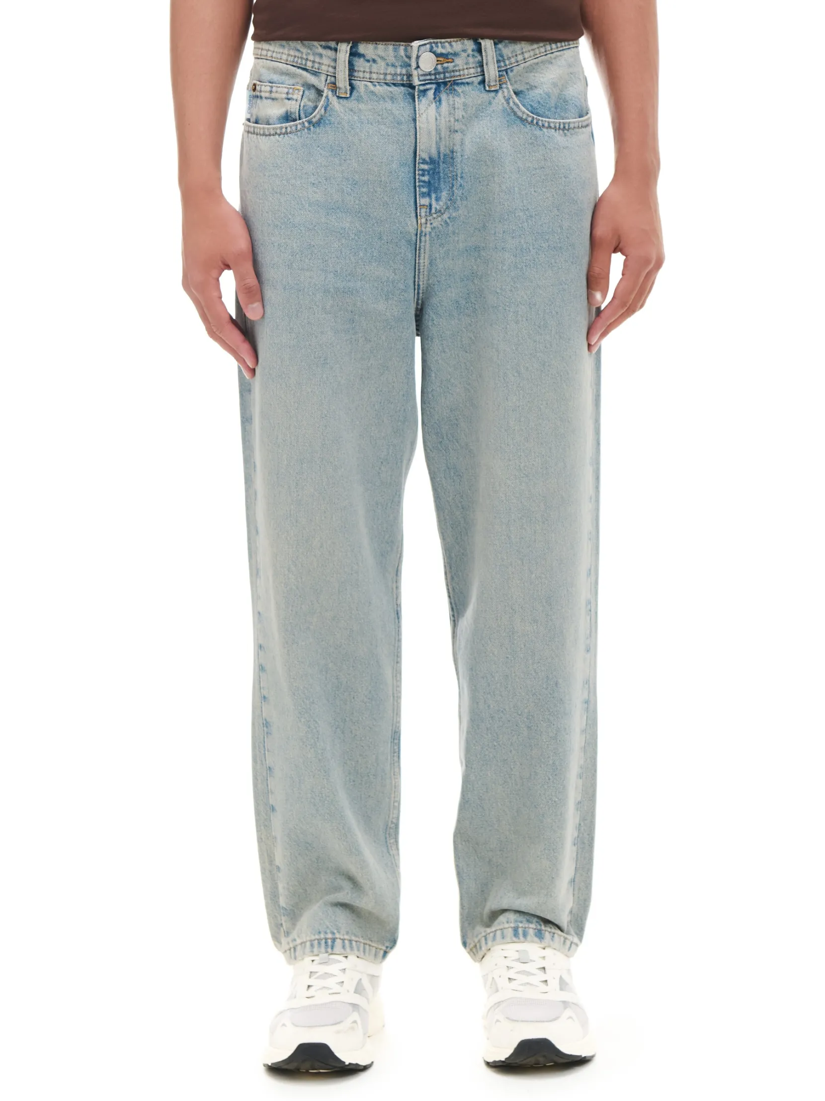 Best Jasne jeansy loose Jeansy