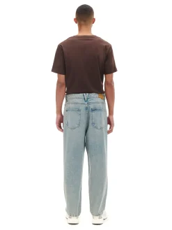 Best Jasne jeansy loose Jeansy