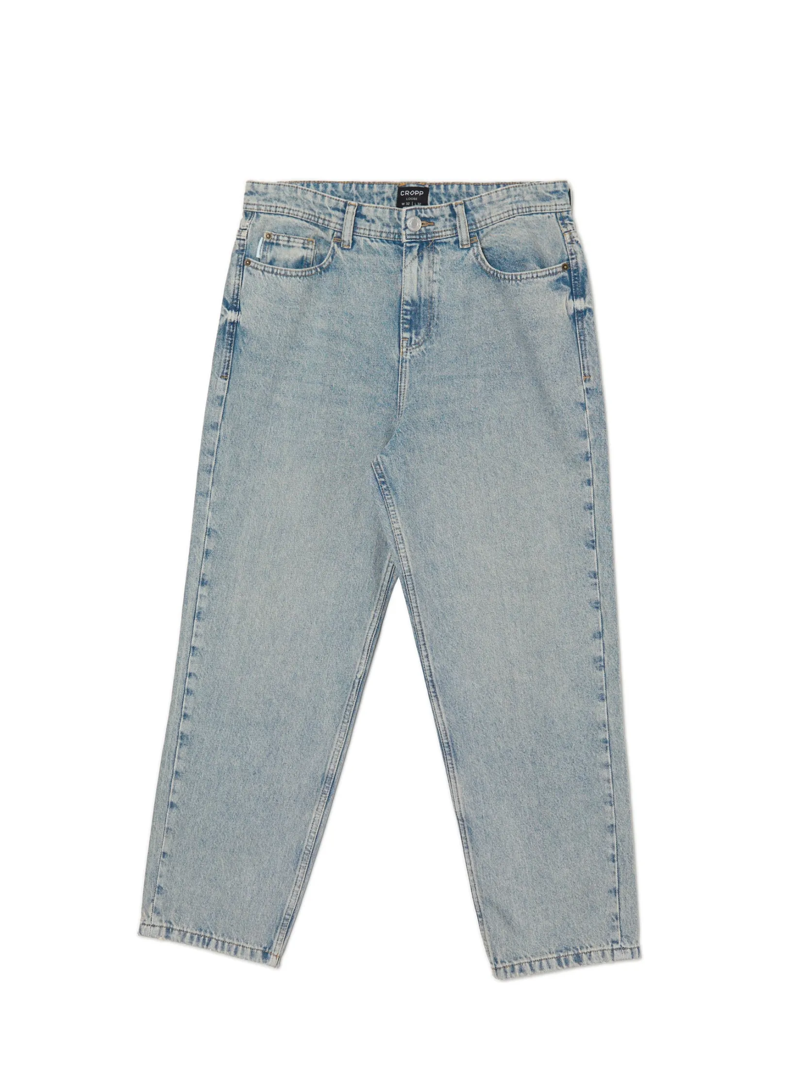 Best Jasne jeansy loose Jeansy