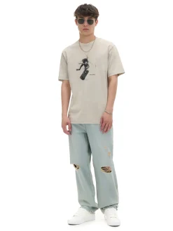 Best Jasne jeansy loose baggy Jeansy|Baggy
