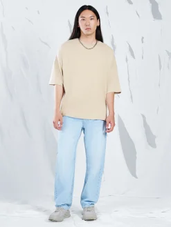 Sale Jasne jeansy relaxed Jeansy