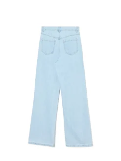 Online Jasne jeansy retro wide leg Jeansy