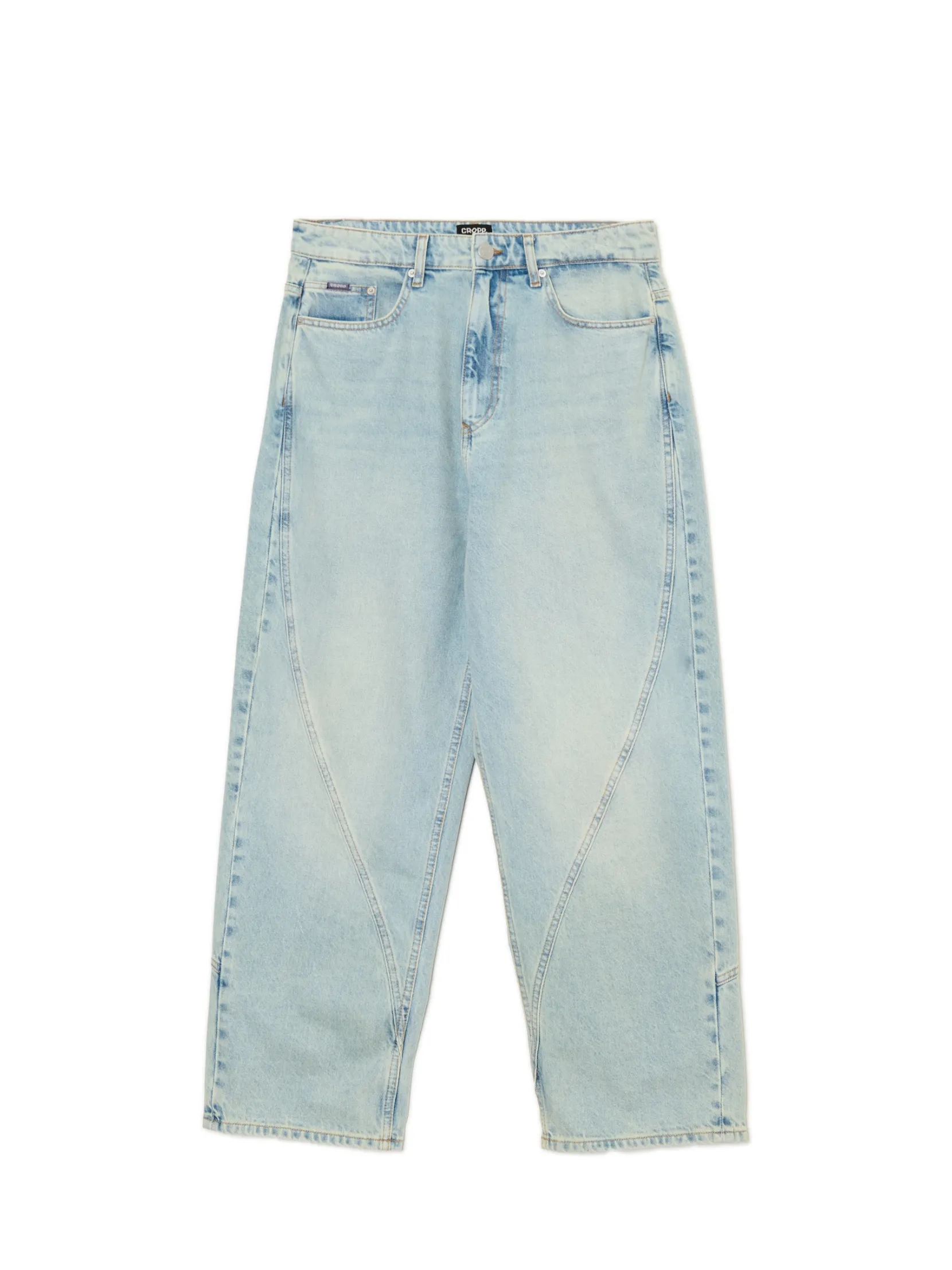 Outlet Jasne jeansy super baggy Jeansy|Baggy