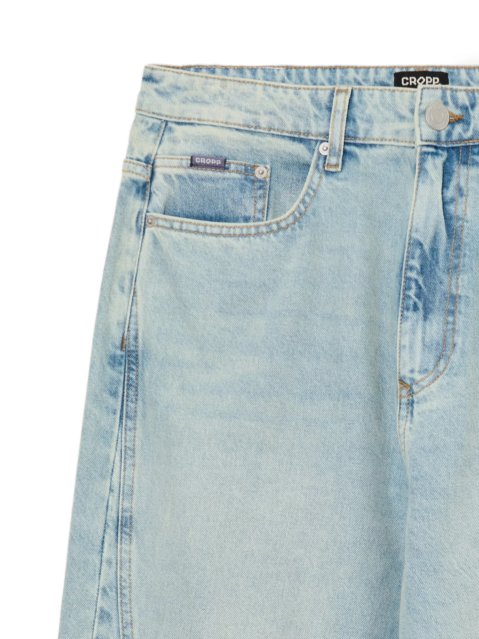 Outlet Jasne jeansy super baggy Jeansy|Baggy