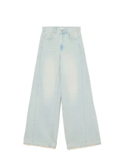 Outlet Jasne jeansy wide leg Jeansy