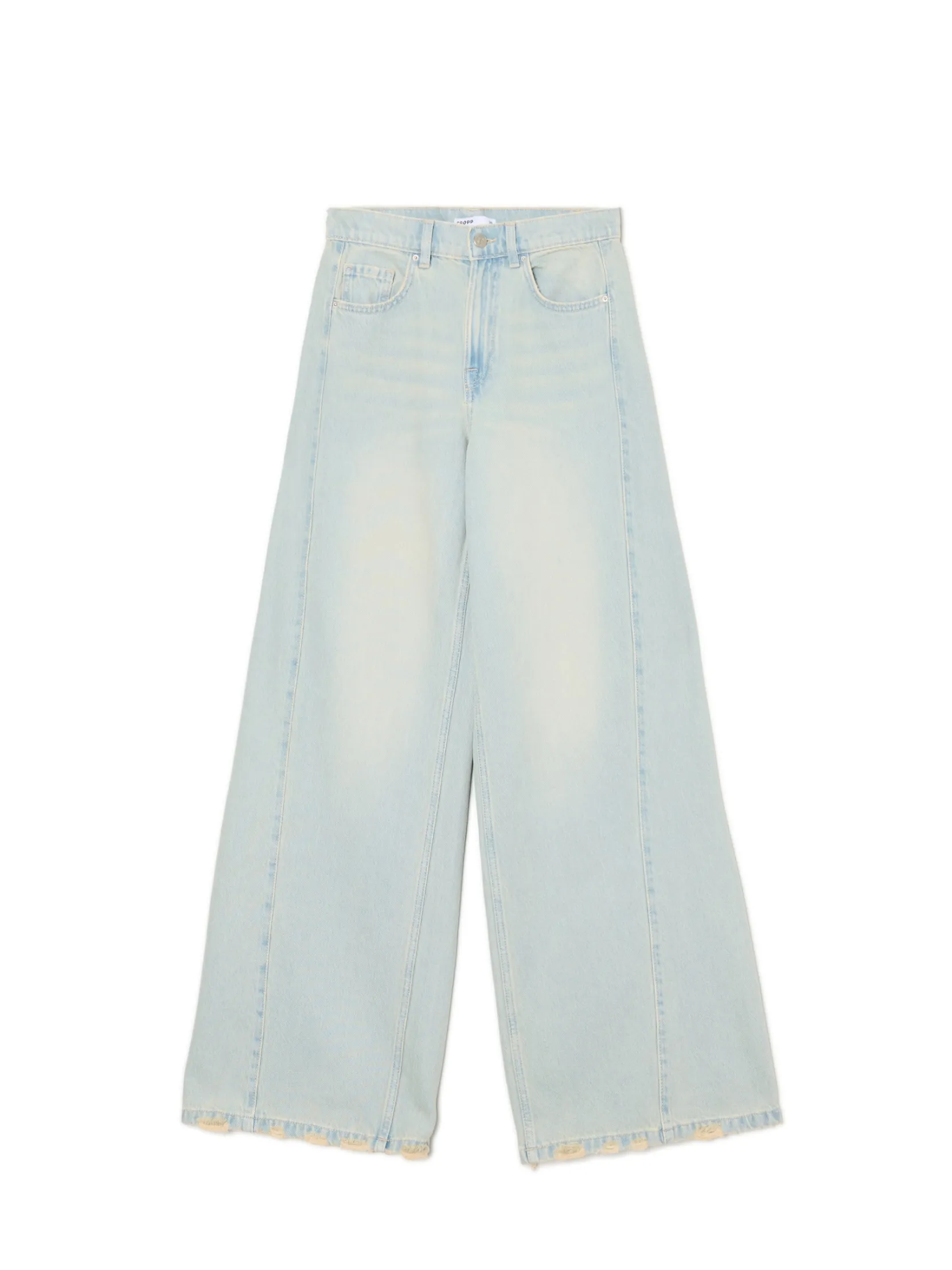 Outlet Jasne jeansy wide leg Jeansy