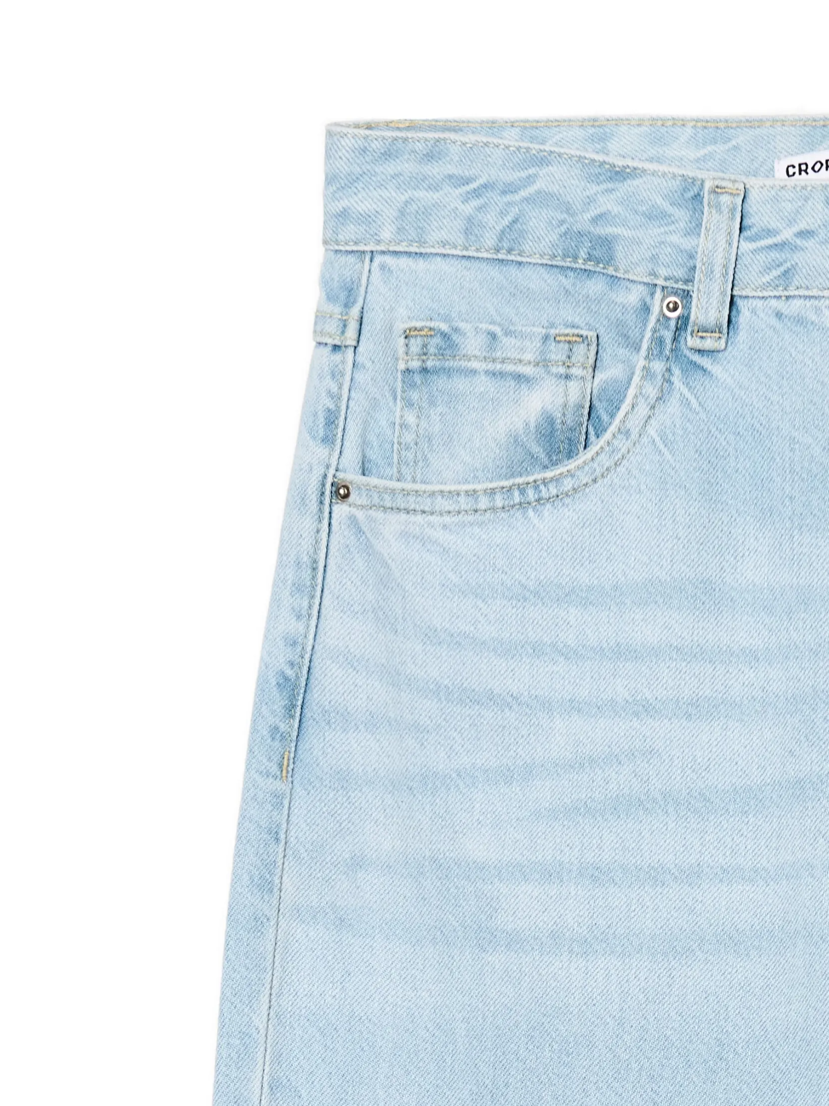 Discount Jasne jeansy wide leg Jeansy