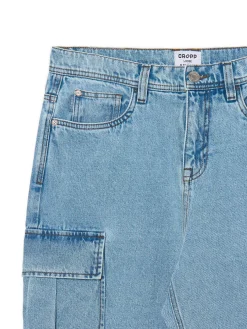 Outlet Jasnoe jeansy loose cargo Jeansy