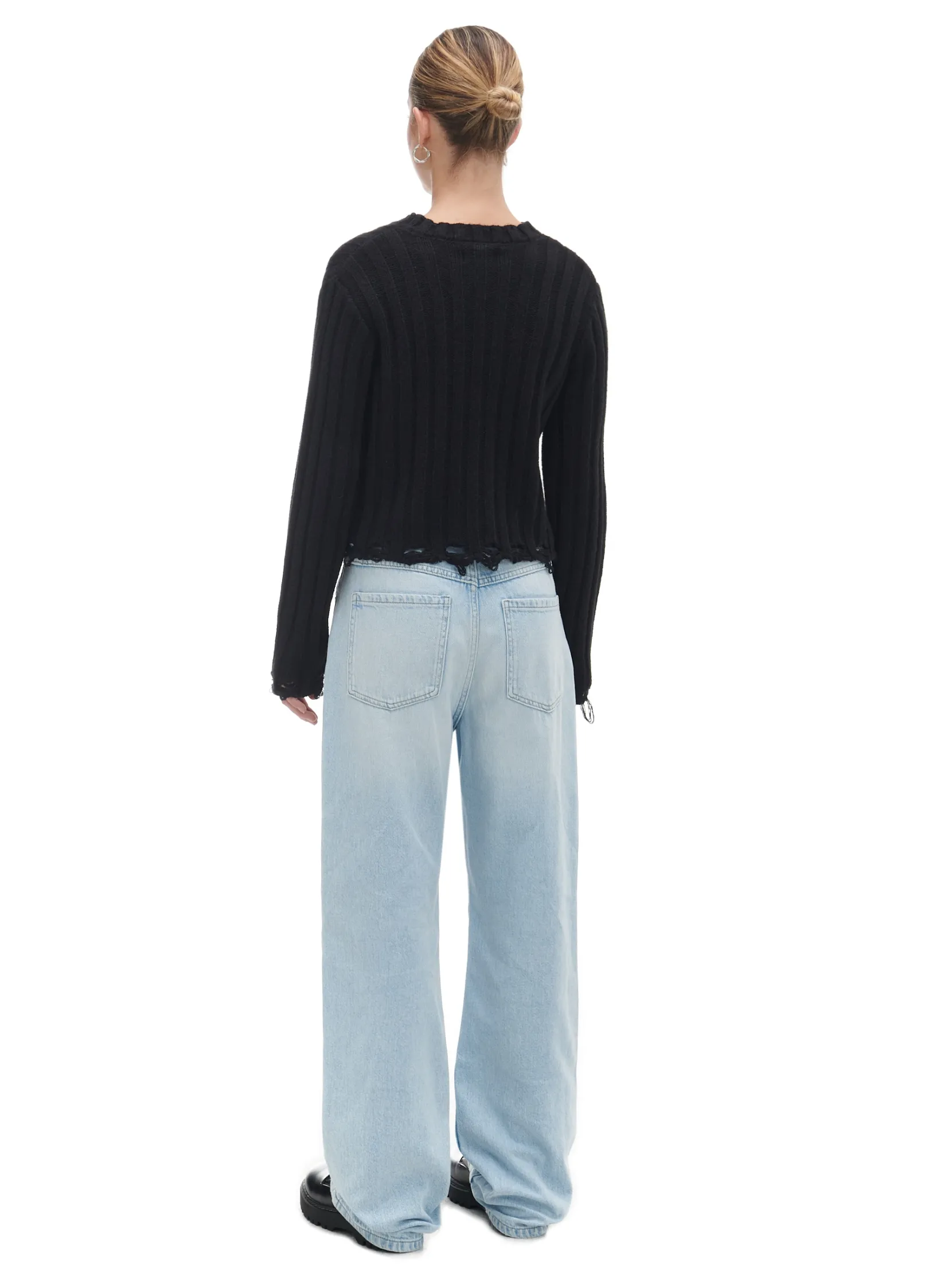 Outlet Jasnoe jeansy wide leg Jeansy