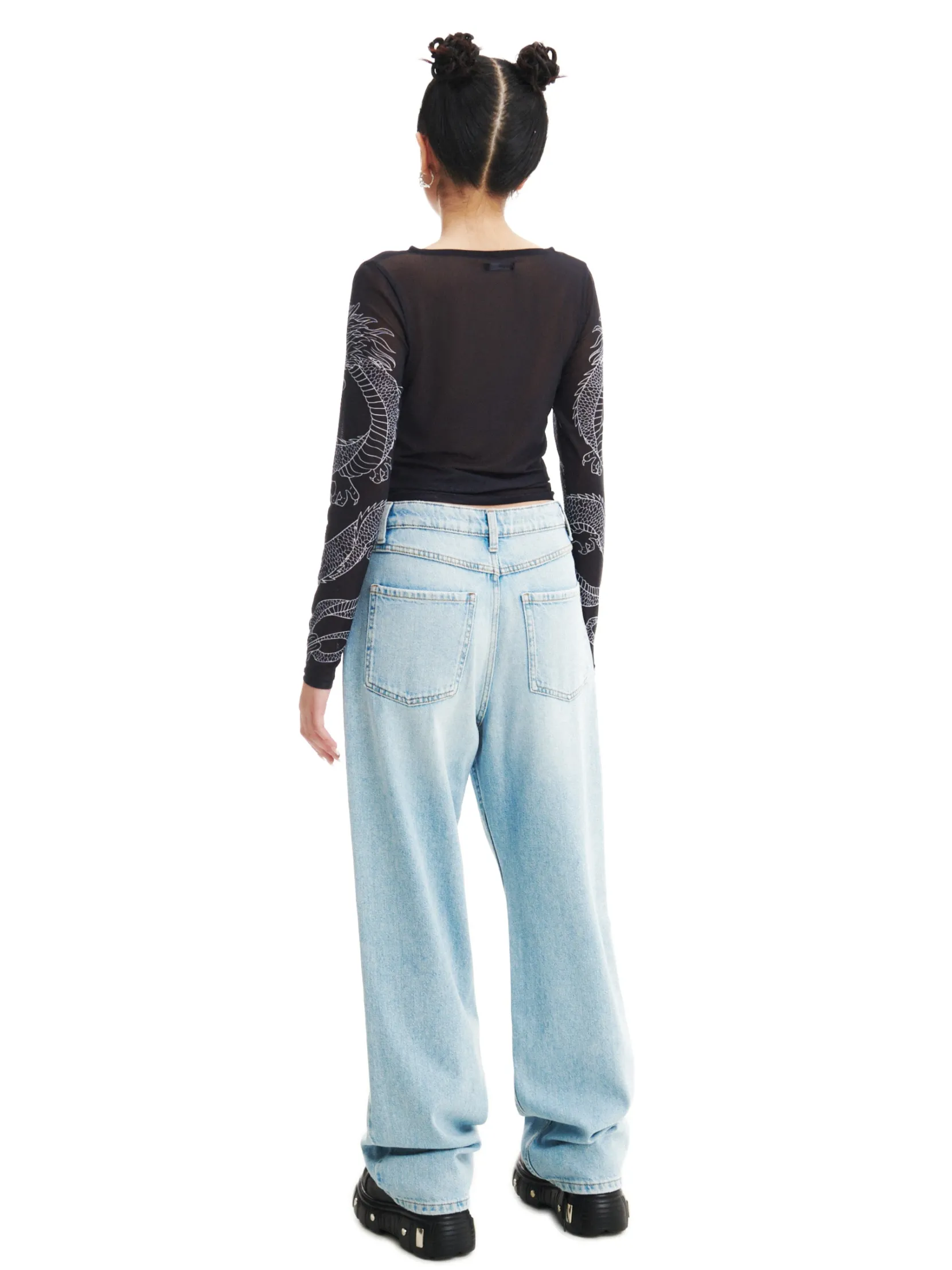 Clearance Jasnoe jeansy wide leg Jeansy