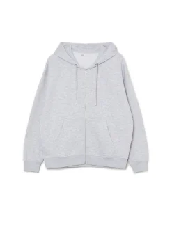 Fashion Jasnoszara rozpinana bluza oversize Bluzy