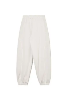 New Jasnoszare dresowe joggery z naszywkami Spodnie