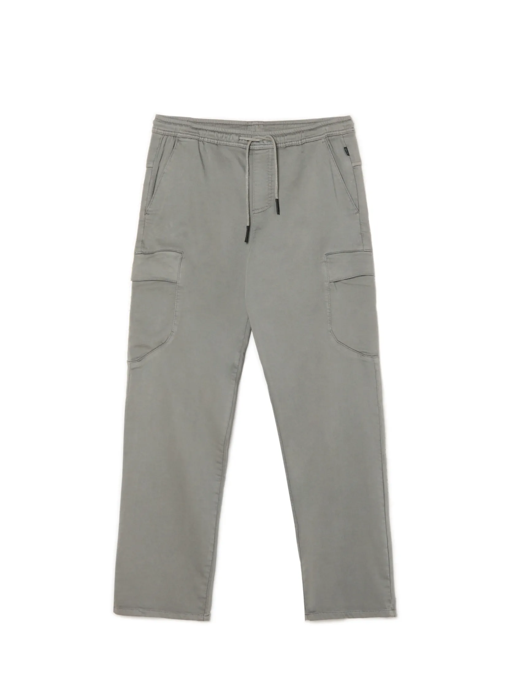 Clearance Jasnoszare spodnie jogger loose Spodnie