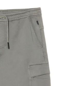 Clearance Jasnoszare spodnie jogger loose Spodnie
