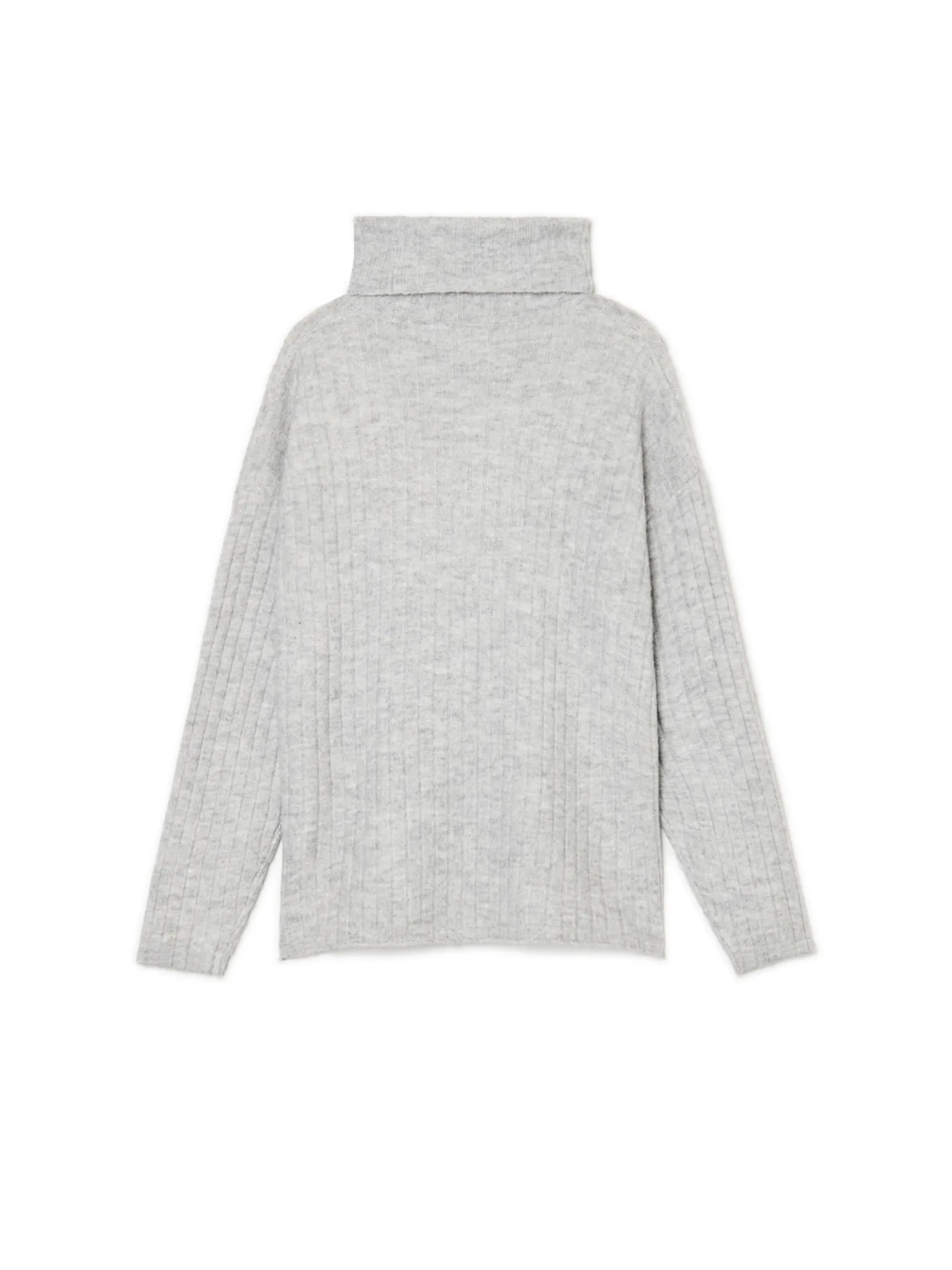 Clearance Jasnoszary sweter z golfem Swetry