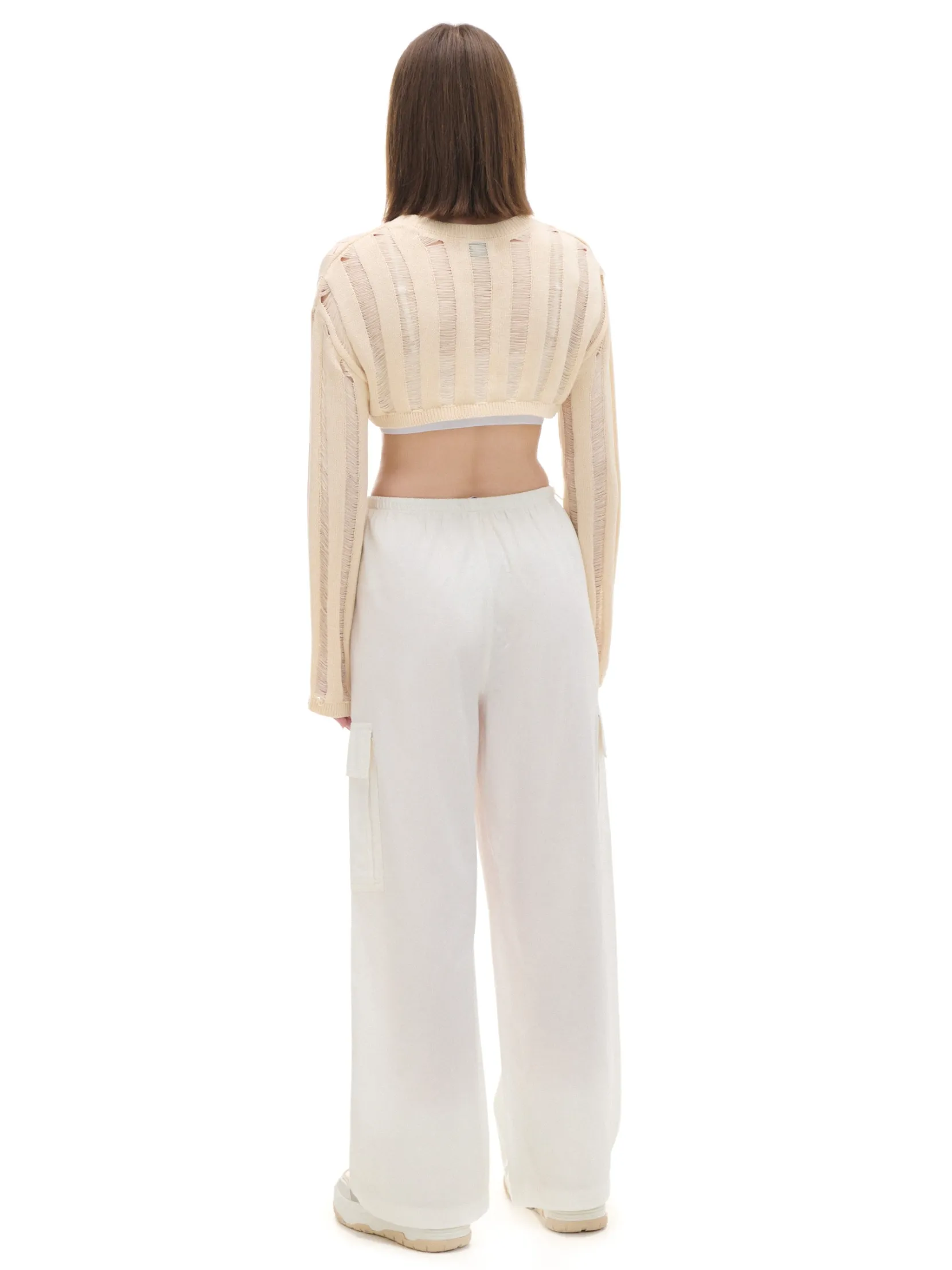 Clearance Jasny krótki sweter Swetry