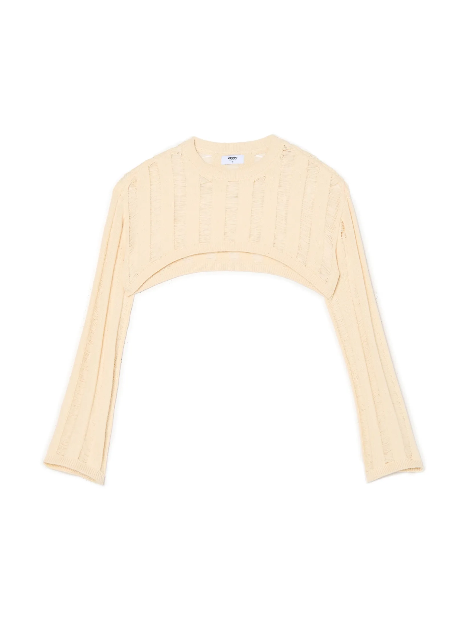 Clearance Jasny krótki sweter Swetry