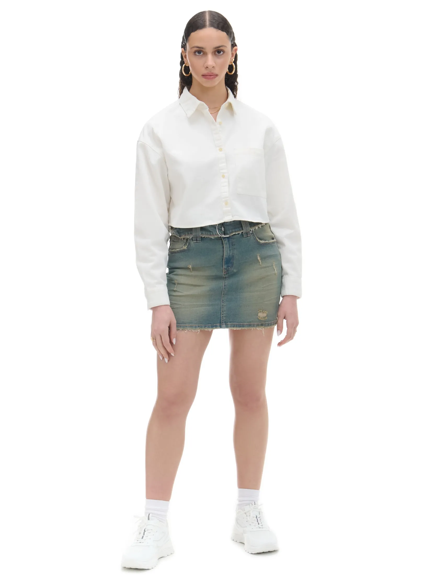 Sale Jeansowa spódnica mini Spódnice
