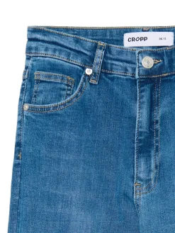 New Jeansowe spodnie slim flare Jeansy