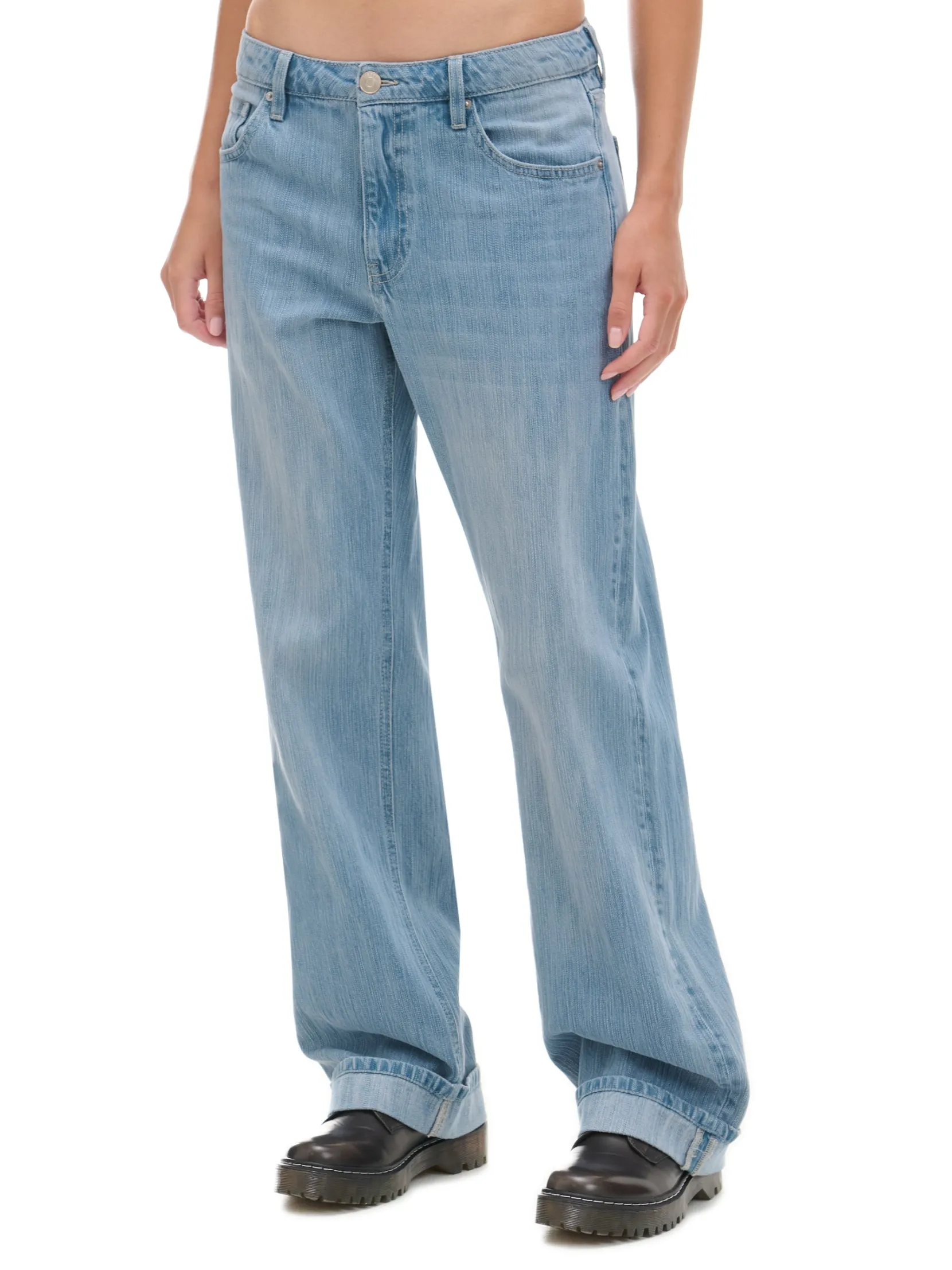Hot Jeansy baggy w stylu vintage Jeansy