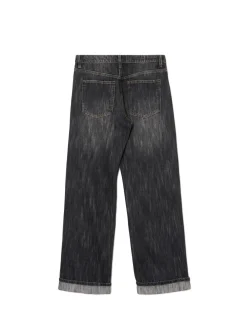 Fashion Jeansy baggy w stylu vintage Jeansy