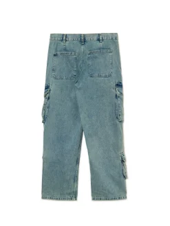 Online Jeansy baggy z kieszeniami cargo Jeansy|Baggy