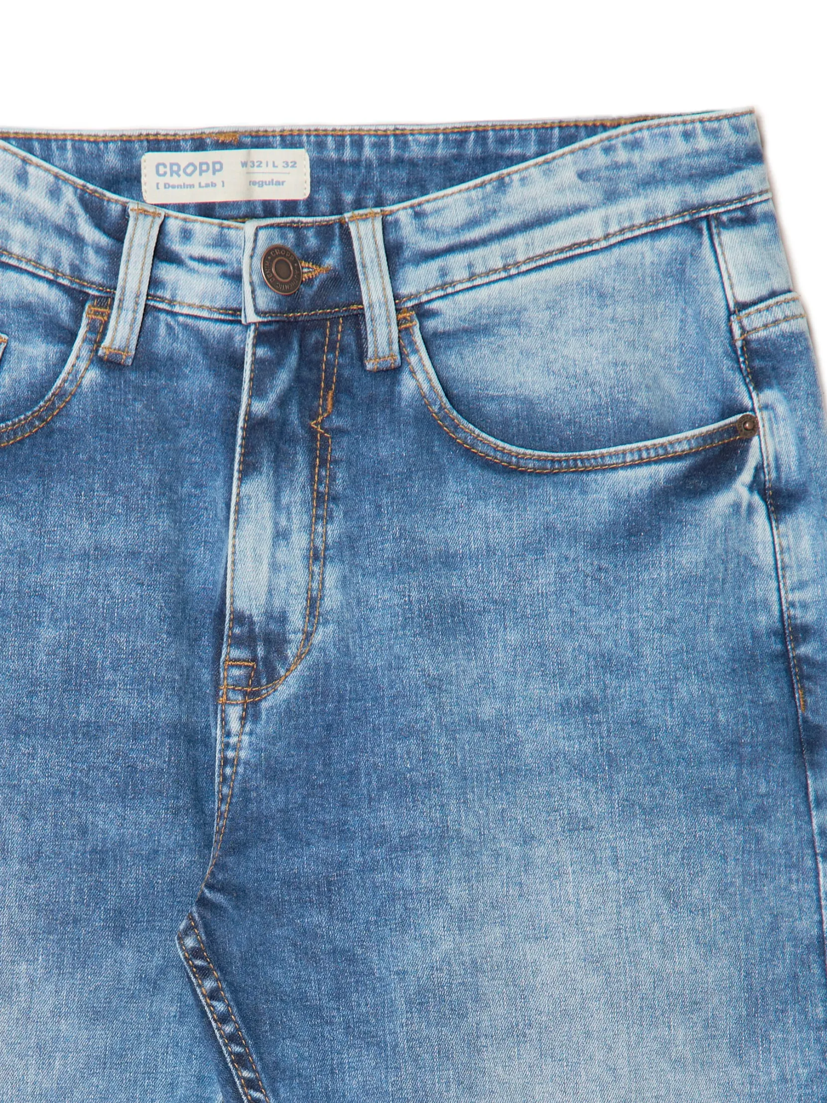 Sale Jeansy regular z efektem sprania Jeansy
