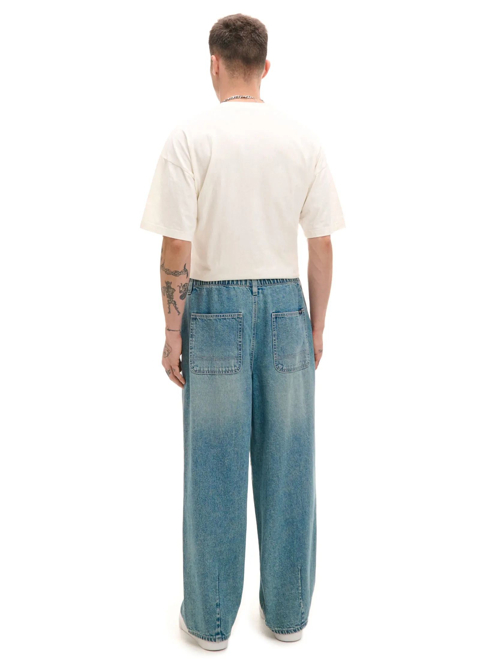 Best Jeansy skater z gumą w pasie Jeansy