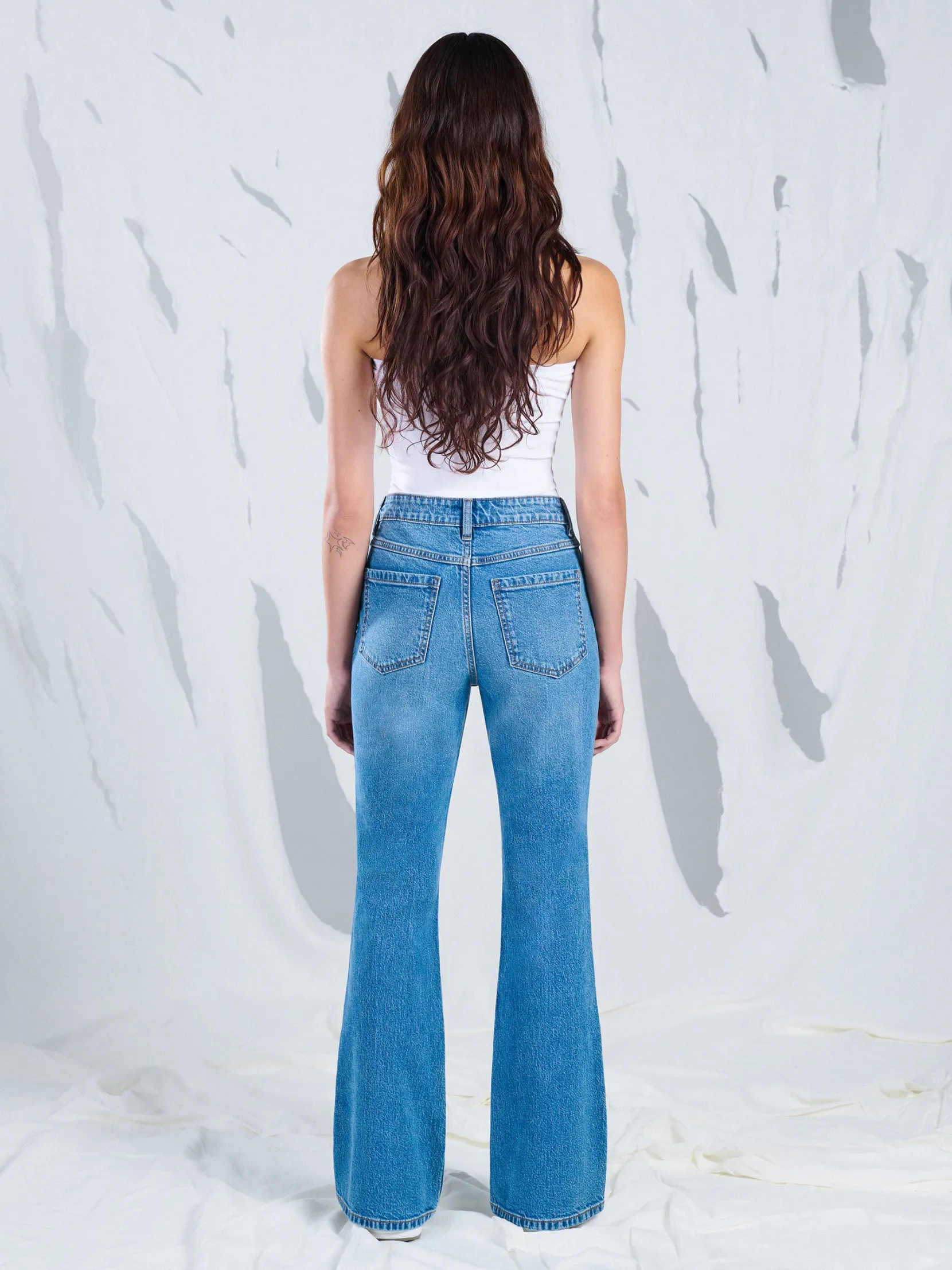 Hot Jeansy skinny flare Jeansy