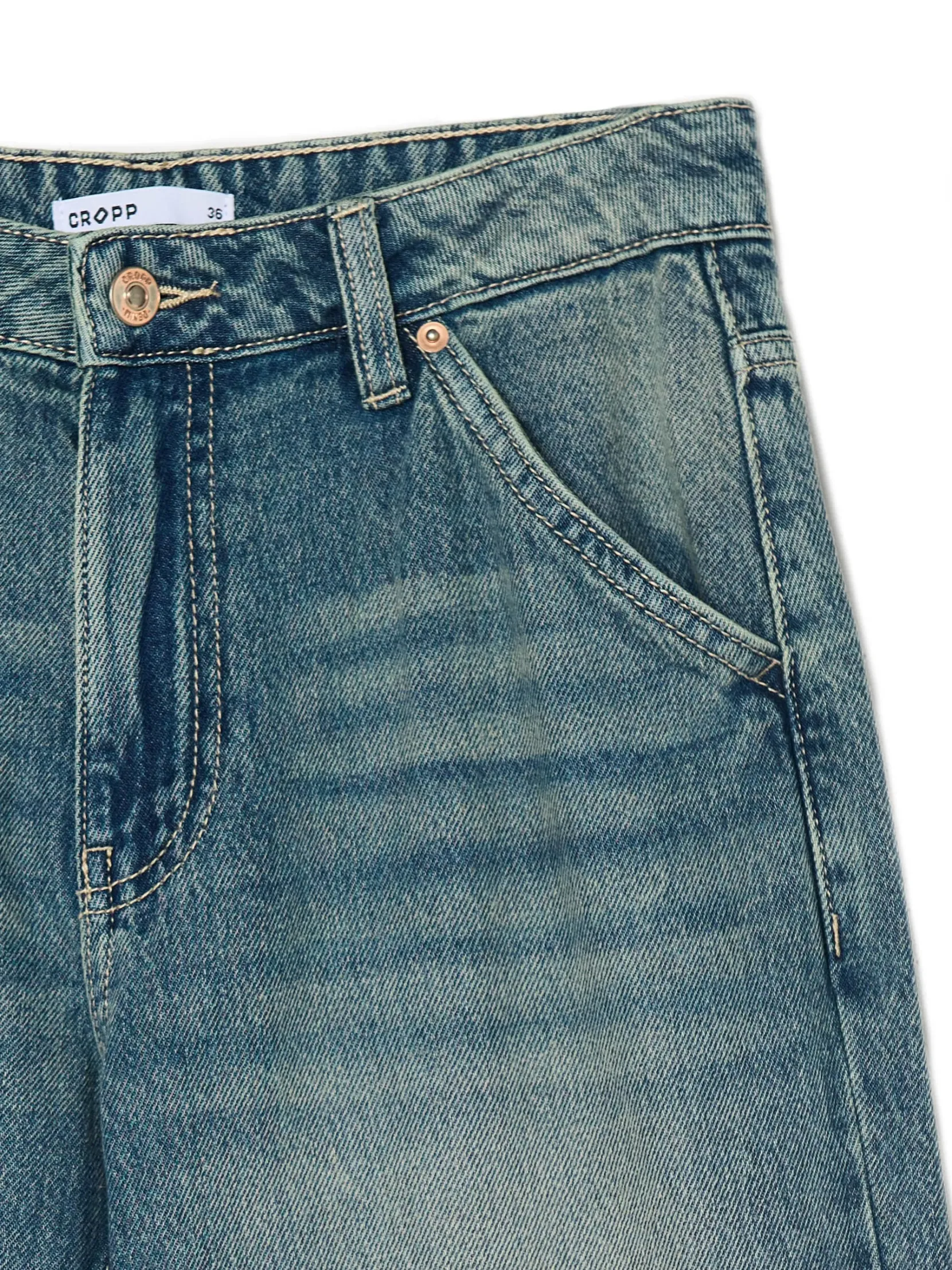 New Jeansy straight w stylu retro Jeansy