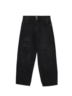 Online Jeansy super baggy z przetarciami Jeansy|Baggy