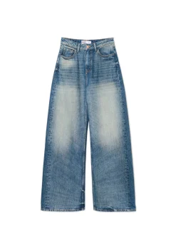 Discount Jeansy wide leg typu barrel Jeansy