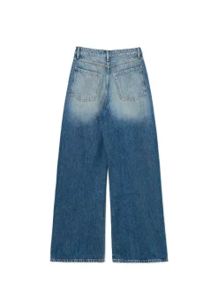 Discount Jeansy wide leg typu barrel Jeansy