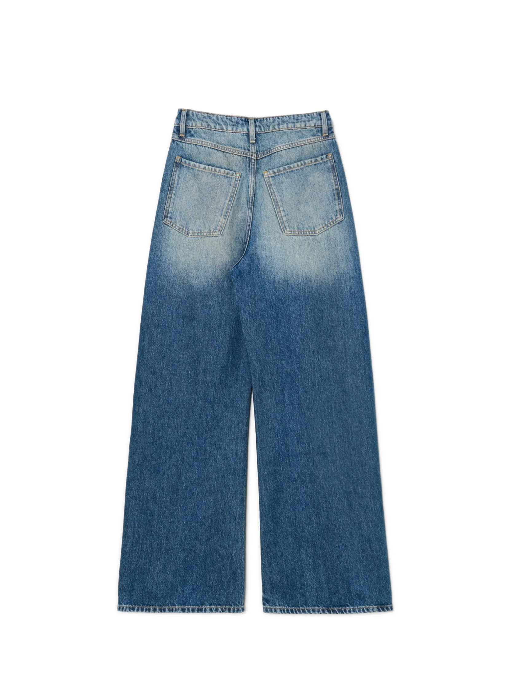 Discount Jeansy wide leg typu barrel Jeansy