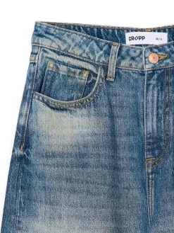 Discount Jeansy wide leg typu barrel Jeansy
