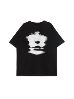 Outlet Koszulka z motywem twarzy UNISEX Unisex|Unisex