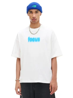 Outlet Koszulka z ozdobnym napisem Koszulki
