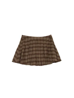 Clearance Kraciasta spódnica mini w stylu retro Spódnice